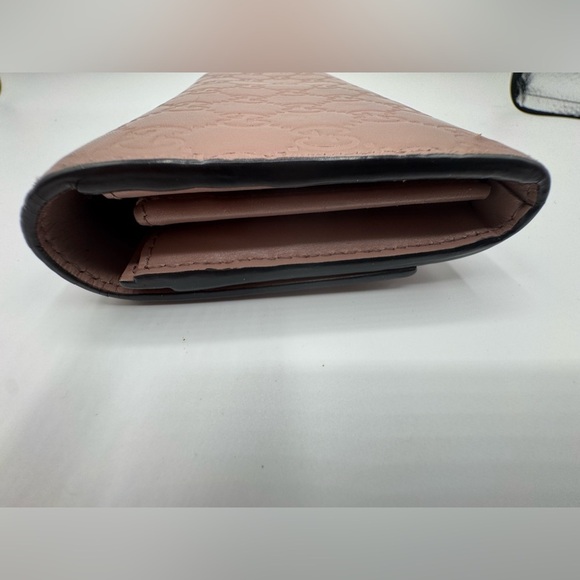 Gucci Pink Embossed Leather Long Wallet In Pristine Condition Rose Pink - Picture 14 of 16